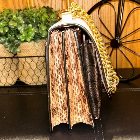 Coach Light Pink and Dark Brown Crossbody Bag - Picture 8 of 16